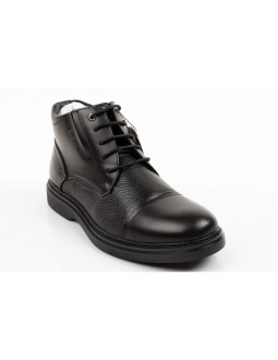 Lee cooper buty męskie eleganckie skórzane czarne trzewiki ocieplane 2