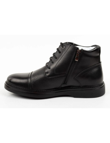 Lee cooper buty męskie eleganckie skórzane czarne trzewiki ocieplane