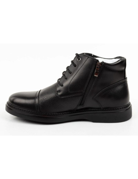 Lee cooper buty męskie eleganckie skórzane czarne trzewiki ocieplane