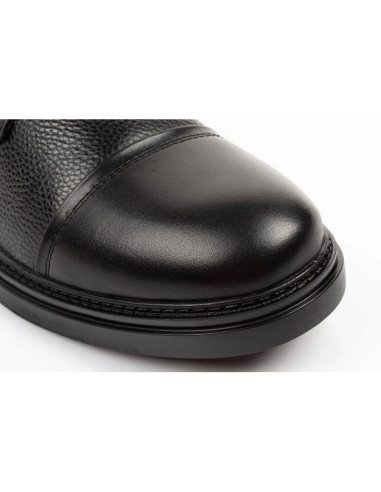 Lee cooper buty męskie eleganckie skórzane czarne trzewiki ocieplane