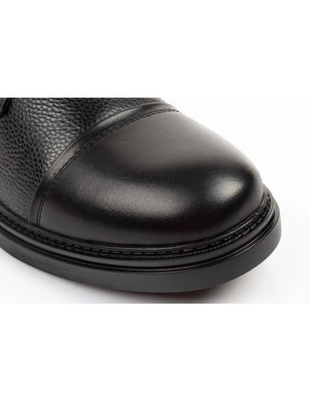 Lee cooper buty męskie eleganckie skórzane czarne trzewiki ocieplane
