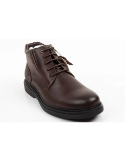 Lee cooper buty męskie eleganckie skórzane brązowe trzewiki ocieplane 2