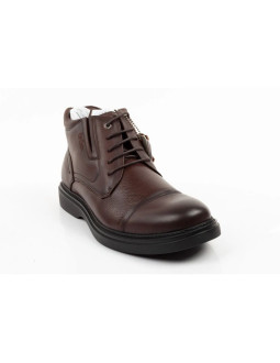 Lee cooper buty męskie eleganckie skórzane brązowe trzewiki ocieplane 2
