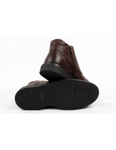 Lee cooper buty męskie eleganckie skórzane brązowe trzewiki ocieplane