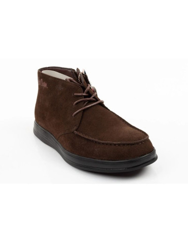 Lee cooper buty męskie eleganckie skórzane brązowe trzewiki na zamek