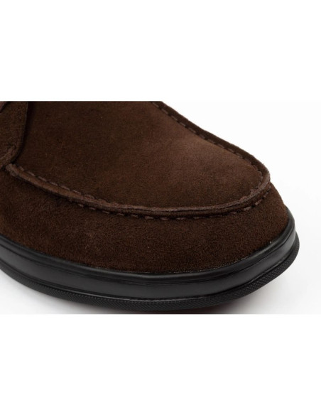 Lee cooper buty męskie eleganckie skórzane brązowe trzewiki na zamek