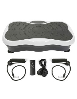 Extralink moonwalk spin move platofrma wibracyjna do cwiczen fitness 200w biala