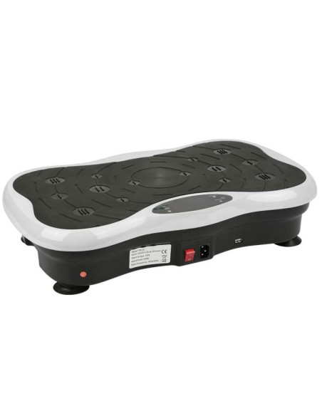 Extralink moonwalk spin move platofrma wibracyjna do cwiczen fitness 200w biala