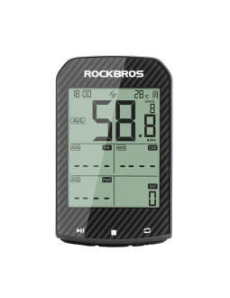 Licznik rowerowy rockbros m1pro bluetooth gps ipx6 - czarny