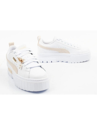Puma buty sportowe damskie sneakersy mayze coquette białe platforma