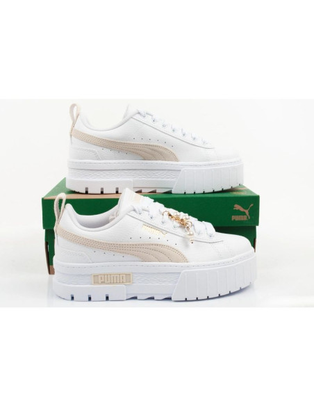Puma buty sportowe damskie sneakersy mayze coquette białe platforma
