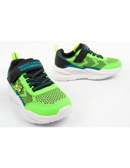 Skechers buty sportowe dziecięce meteor-lights led dla chłopca na rzep
