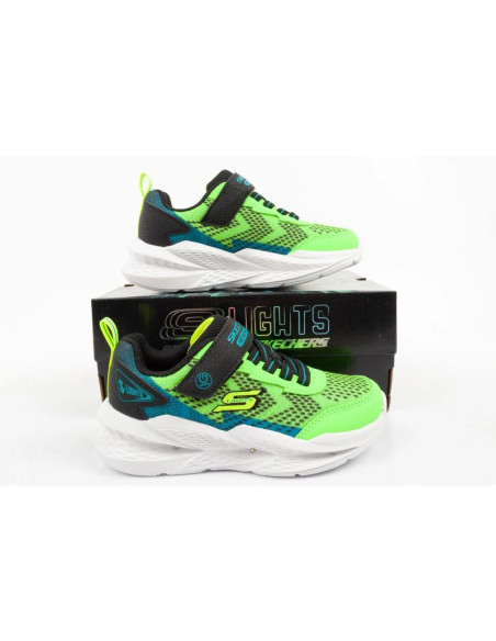 Skechers buty sportowe dziecięce meteor-lights led dla chłopca na rzep