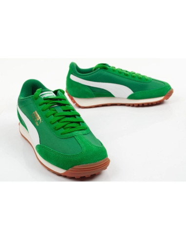 Puma buty sportowe dziecięce easy rider vintage zamszowe zielone modne