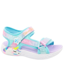 Skechers buty dziecięce sandałki unicorn dreams dla dziewczynki led
