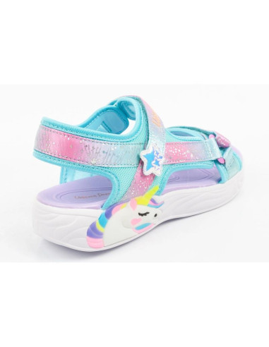 Skechers buty dziecięce sandałki unicorn dreams dla dziewczynki led