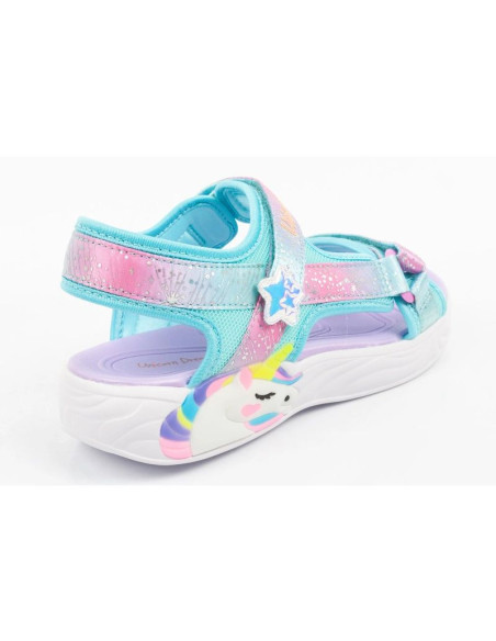Skechers buty dziecięce sandałki unicorn dreams dla dziewczynki led