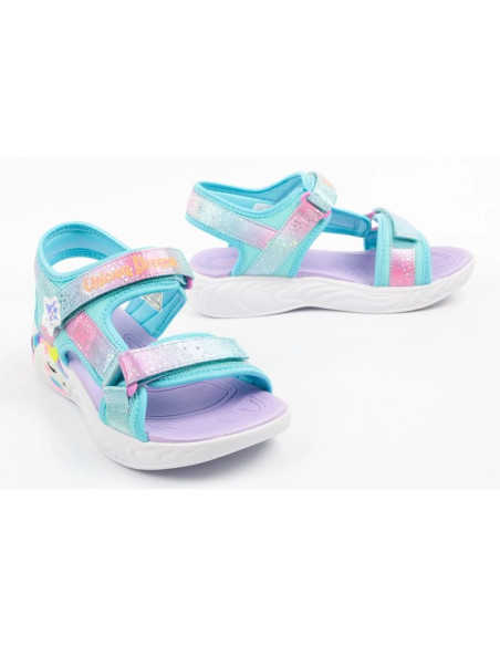Skechers buty dziecięce sandałki unicorn dreams dla dziewczynki led
