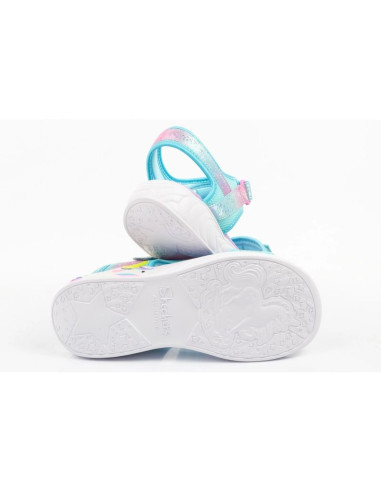 Skechers buty dziecięce sandałki unicorn dreams dla dziewczynki led