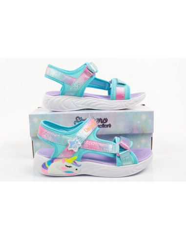Skechers buty dziecięce sandałki unicorn dreams dla dziewczynki led