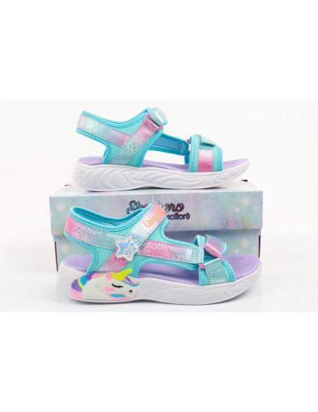 Skechers buty dziecięce sandałki unicorn dreams dla dziewczynki led