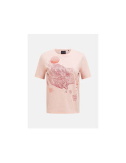 Koszulka peak performance explore graphic tee women różowy