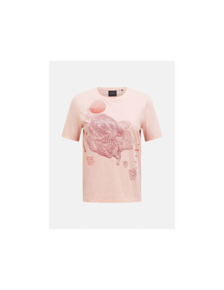 Koszulka peak performance explore graphic tee women różowy