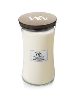 Świeca duża white tea & jasmine woodwick