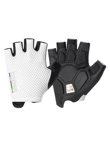 Rękawiczki rowerowe rockbros tls004 road to sky krótkie amortyzujące l - białe