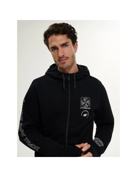 Bluza dresowa relaxed z kapturem męska 4f 4frss26tswsm2923-20s