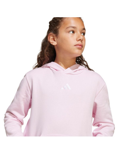 Bluza dla dzieci adidas essentials hoodie różowa jc9773