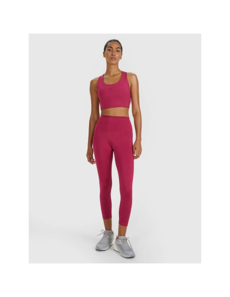 Legginsy treningowe 7/8 z wysokim stanem damskie 4f 4fwaw25tftif361-60s