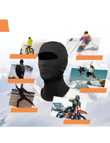 Kominiarka narciarska qunature 13230023011 rower motocykl balaklava rozmiar l - czarna