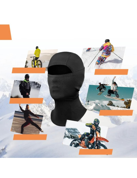 Kominiarka narciarska qunature 13230023011 rower motocykl balaklava rozmiar l - czarna