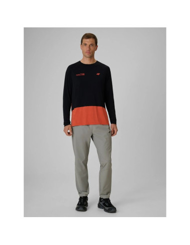Longsleeve trekkingowy regular męski 4f 4frss26tflom658-20s
