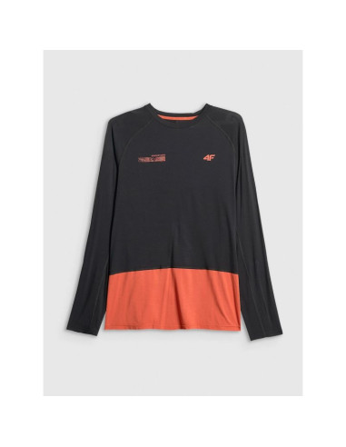 Longsleeve trekkingowy regular męski 4f 4frss26tflom658-20s