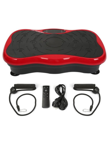 Extralink moonwalk spin move platofrma wibracyjna do cwiczen fitness 200w czerwona