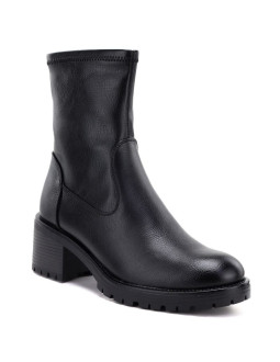Botki damskie na obcasie czarne potocki sz12835