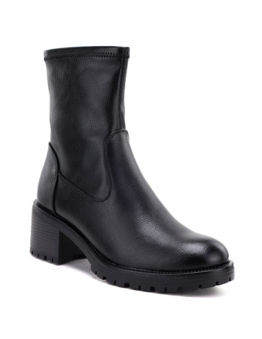 Botki damskie na obcasie czarne potocki sz12835