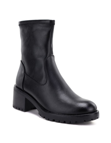 Botki damskie na obcasie czarne potocki sz12835