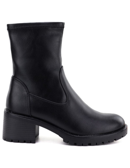 Botki damskie na obcasie czarne potocki sz12835