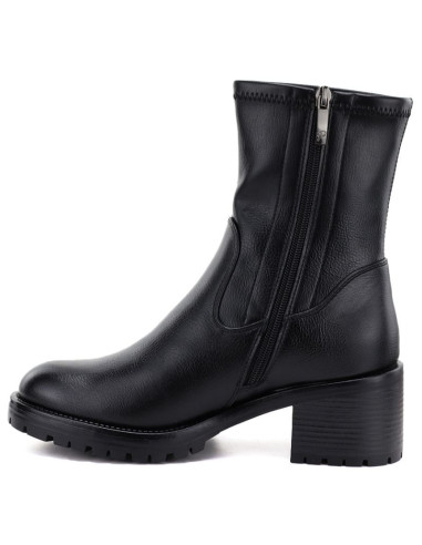 Botki damskie na obcasie czarne potocki sz12835