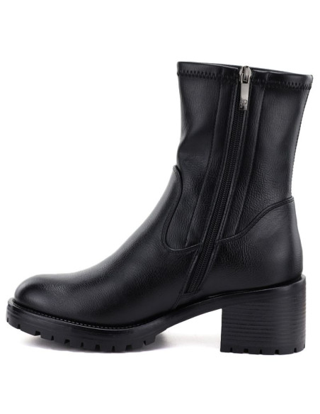 Botki damskie na obcasie czarne potocki sz12835