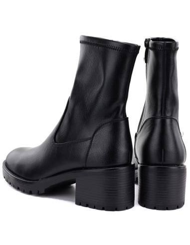 Botki damskie na obcasie czarne potocki sz12835