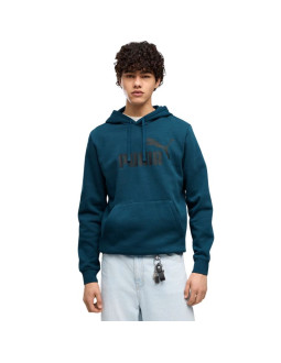 Bluza męska puma ess no.1 logo hoodie fl turkusowa 682571 36