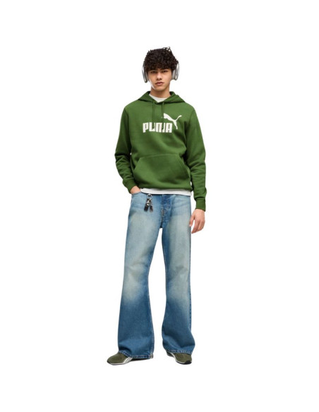 Bluza męska puma ess no.1 logo hoodie fl zielona 682571 68