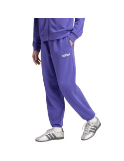 Spodnie damskie adidas essentials linear french terry cuffed fioletowe kf8363