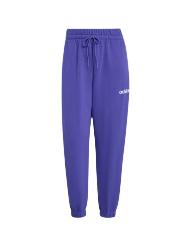 Spodnie damskie adidas essentials linear french terry cuffed fioletowe kf8363