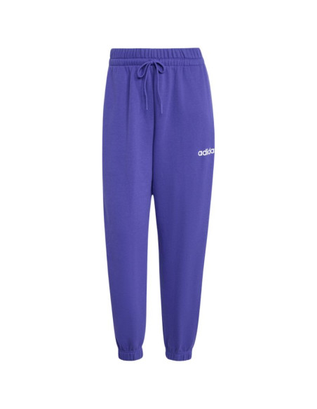 Spodnie damskie adidas essentials linear french terry cuffed fioletowe kf8363