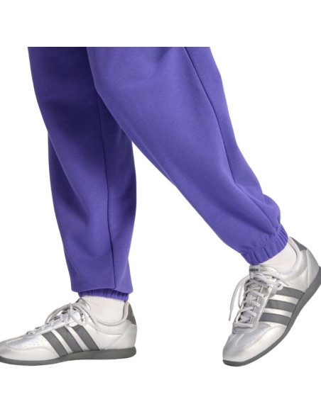 Spodnie damskie adidas essentials linear french terry cuffed fioletowe kf8363